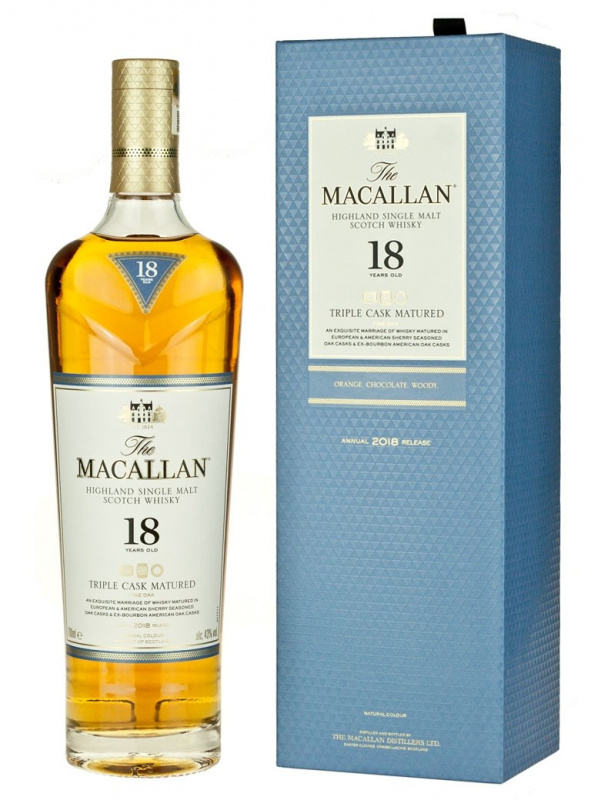 The Macallan 18年黃金三桶威士忌- Jofer Wines