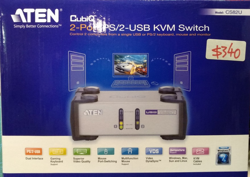 Aten 2-Port PS/2-USB VGA KVM Switch - S IT Company