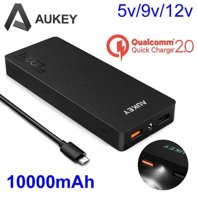 Aukey 10000mAh Power Bank Portable Quick Charge 2.0 - 發達貓百貨