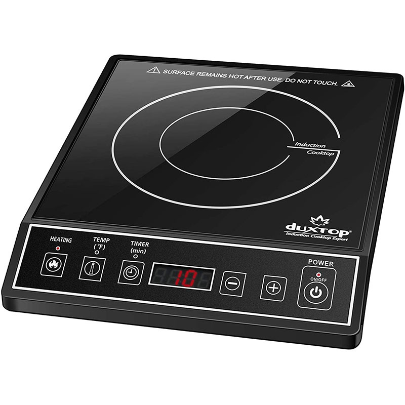 電磁灶1800W Portable Induction Cooktop Countertop Burner High Efficiency  Choose From 15 Preset Power Levels 200W To 1800W - 恆通商行