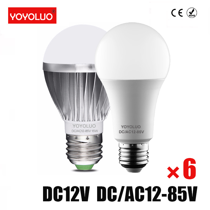 節能燈NEW LED Bulb Lamp AC DC 12V 24V 36V 48V E27 3w 6w 9w 12w 15w Energy  Saving Lampada 12 Volts Led Light Bulbs for Outdoor Lighting - LUCAS 商品總匯