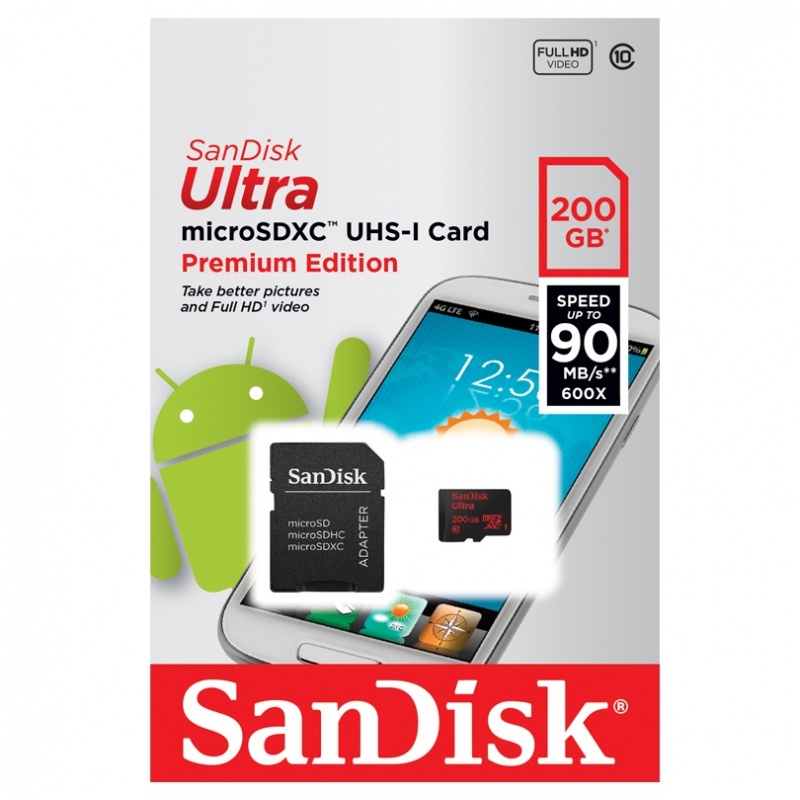 SanDisk Ultra microSDXC UHS-I Card Premium Edition 200GB [R:90] 價錢、規格及用家意見-  香港格價網Price.com.hk