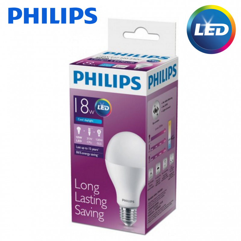 Philips 飛利浦LED 燈泡E27 18W 6500K 2000lm 價錢、規格及用家意見- 香港格價網Price.com.hk