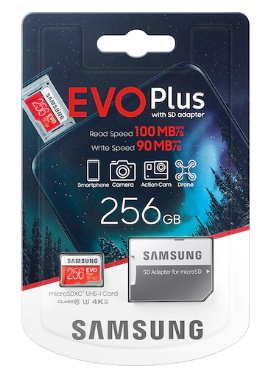 Samsung 三星U3 MicroSDXC EVO Plus 256GB with Adapter [R:100 W:90] 價錢、規格及用家意見-  香港格價網Price.com.hk