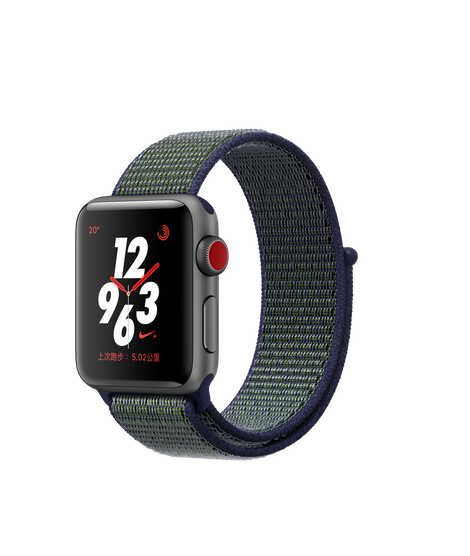 Apple Watch Nike+ GPS + Cellular，38 毫米太空灰鋁金屬錶殼配深霧灰色Nike 運動手環價錢、規格及用家意見-  香港格價網Price.com.hk
