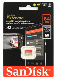 SanDisk Extreme A2 V30 U3 microSDXC UHS-I Card 64GB [R:160 W:60]  價錢、規格及用家意見- 香港格價網Price.com.hk