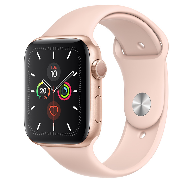 Apple Watch Series 5 (GPS) - 44毫米金色鋁金屬錶殼配運動錶帶價錢、規格及用家意見- 香港格價網Price.com.hk
