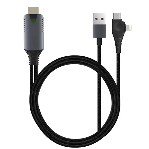 IB USB Type C + Lightning to HDMI Cable (4K Resolution) 鏡像線價錢、規格及用家意見-  香港格價網Price.com.hk