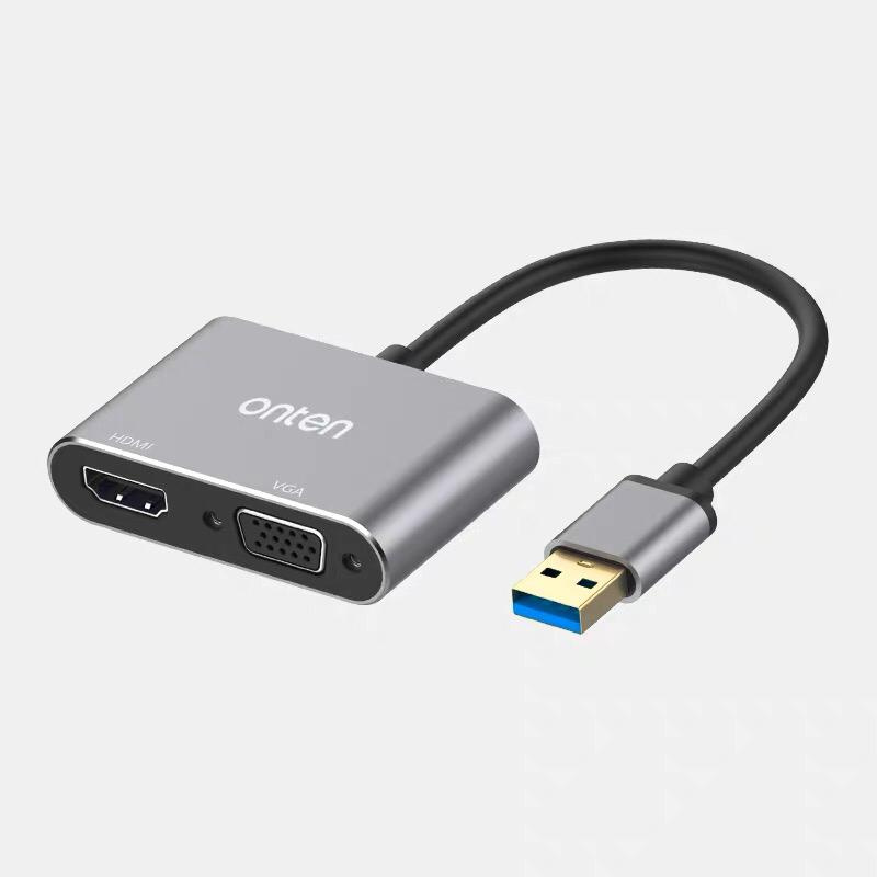 ONTEN USB 3.0 to HDMI /VGA Adapter (Plug-and-play) 價錢、規格及用家意見-  香港格價網Price.com.hk