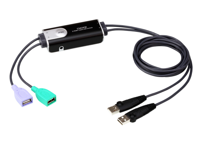 Aten 2埠USB介面切換器CS62KM 價錢、規格及用家意見- 香港格價網Price.com.hk